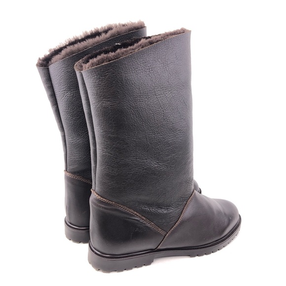 La Canadienne Brown Leather Winter Boots 8.5M - Picture 6 of 13